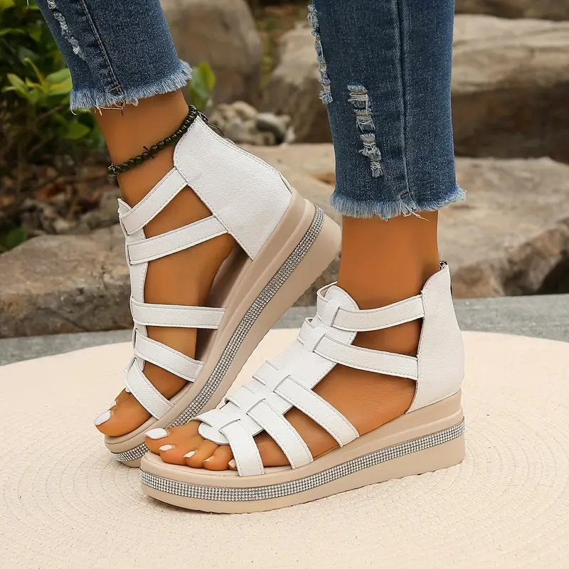 Nova | Comfort Sandals with Rhinestone Strap Design