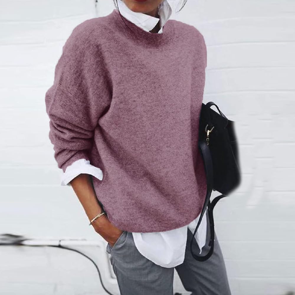 Emily | Soft Loose Knit Sweater with Crewneck