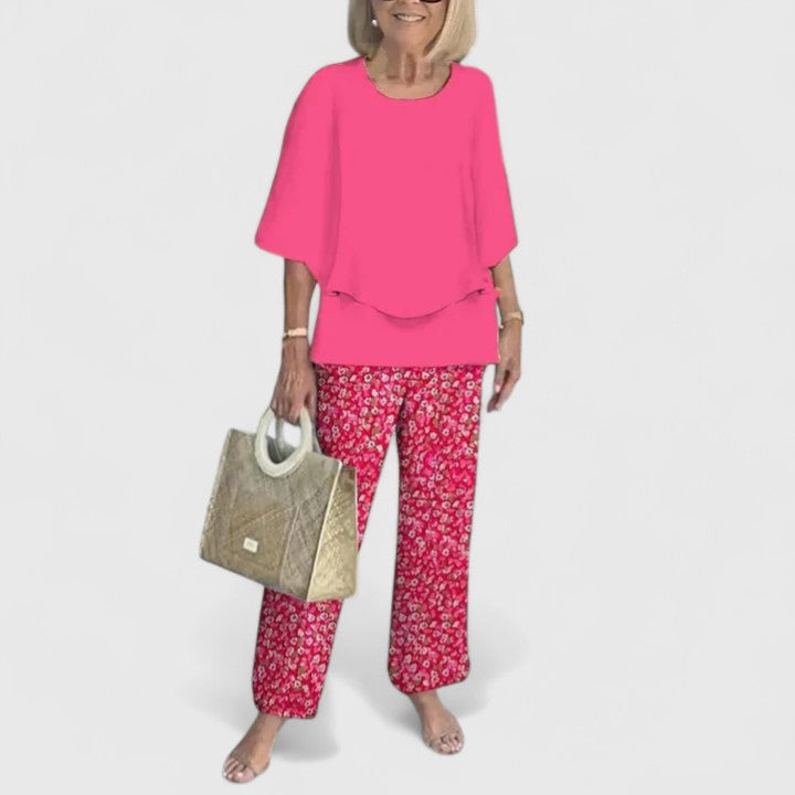 Adeline | Relaxed Flowy Top & Matching Pants Set