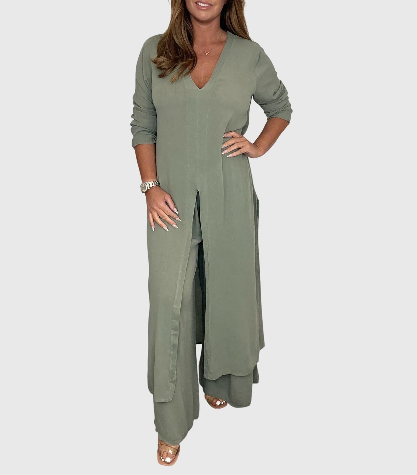 Audrey | Longline Tunic Two Piece Set