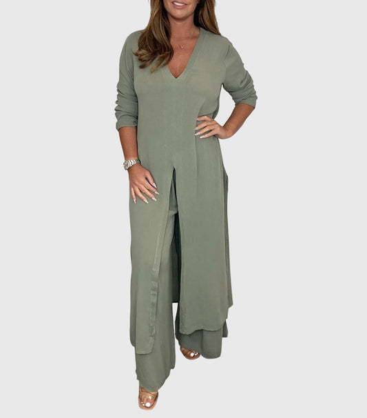 Audrey | Longline Tunic Two Piece Set
