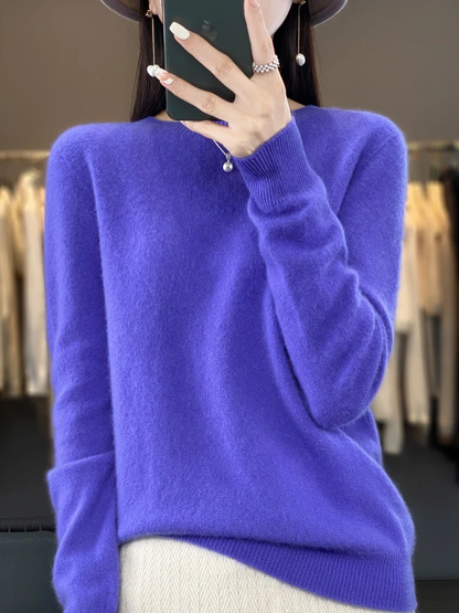 Carolyn | Women's Soft Elegant Knit Pullover with Round Neck