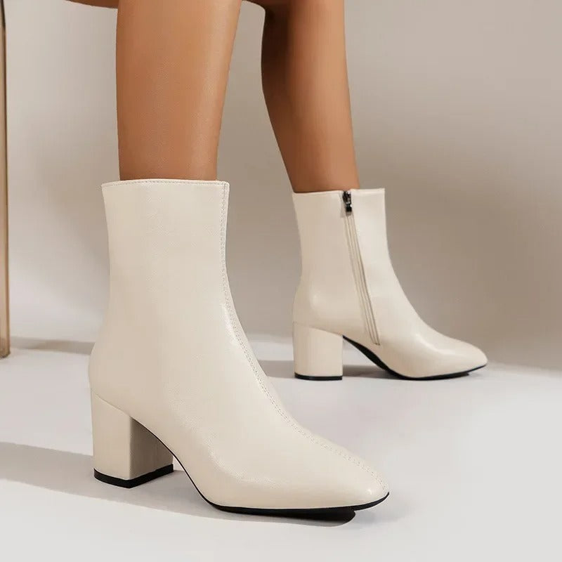 Sofia | Women's Elegant Comfortable Ankle Boots with Heel