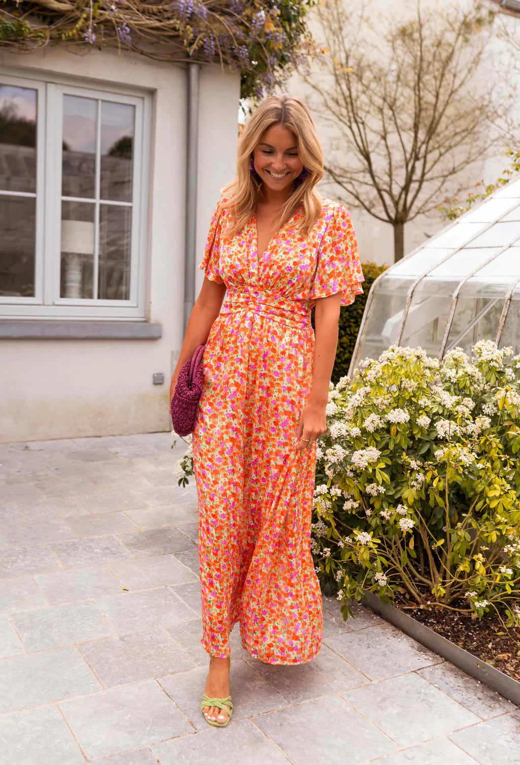 Sarah | Women’s floral maxi dress with flowing summer fit