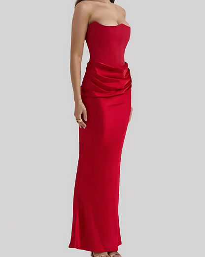 Isabelle | Women’s Classic Draped Maxi Dress