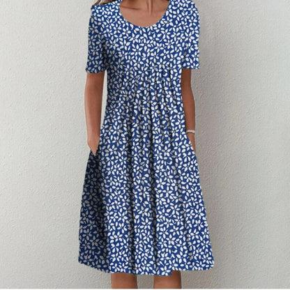 Madison | Women’s Stylish Floral Midi Dress With Pockets