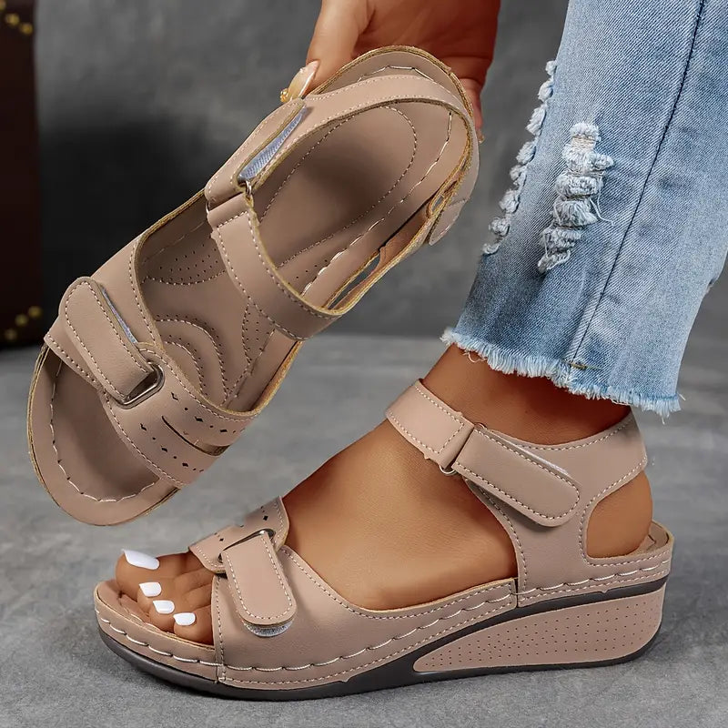 Madison | Orthopedic Wedge Sandals with Adjustable Strap