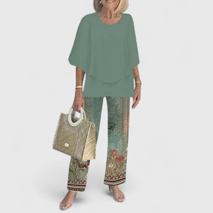 Adeline | Relaxed Flowy Top & Matching Pants Set