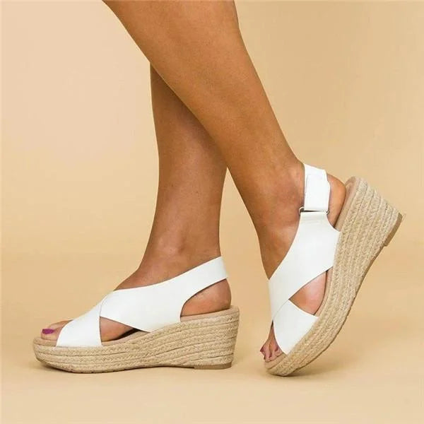 Thalassa | Women’s Adjustable Strap Wedge Sandals | Chic