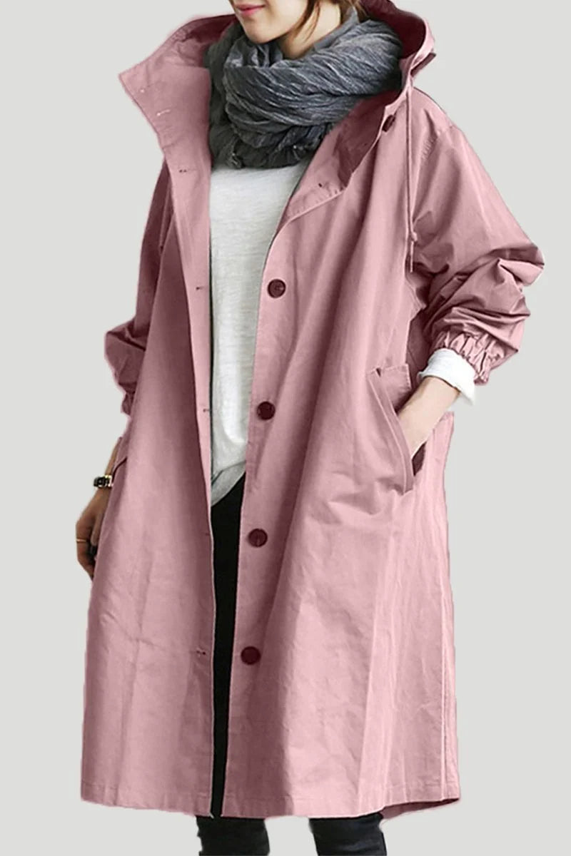 Desiree | Women's Windbreaker Coat with Hooded Design