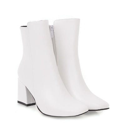 Abigail | High-Heeled Ankle Boots with Block Heel