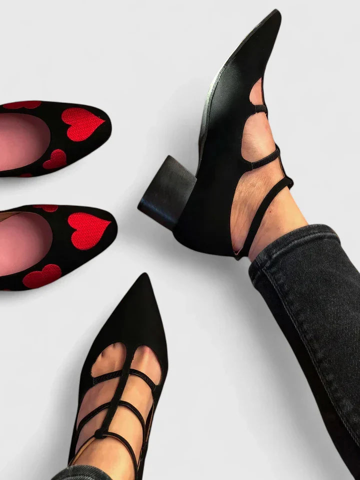 Lina | Strappy Pointed Toe Dress Heels