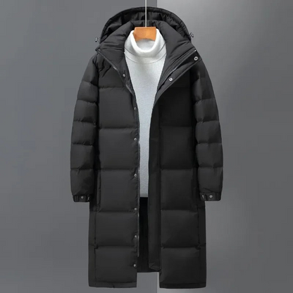 Barnaby | Men's Hooded Long Quilted Coat for Winter