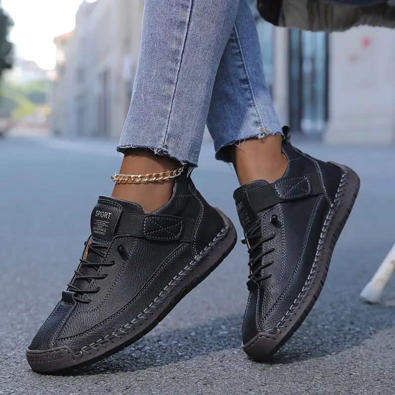 Olina | Women sneakers with lace up design and platform sole