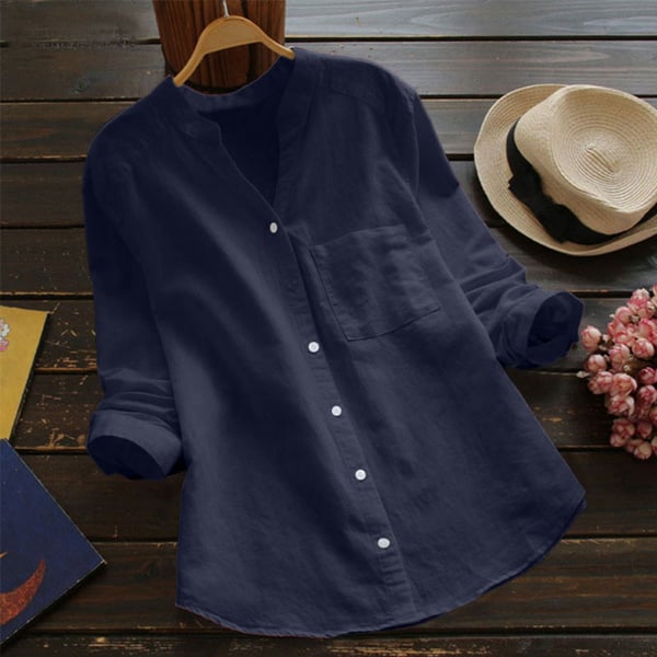 Liora | Women blouse with button front and relaxed fit design