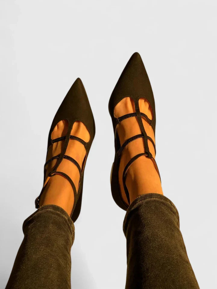 Lina | Strappy Pointed Toe Dress Heels