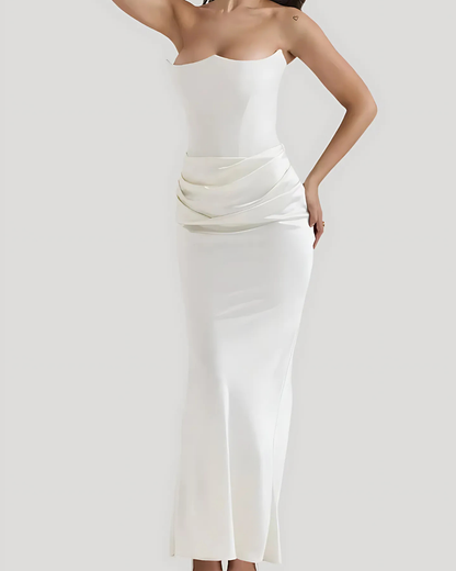 Isabelle | Women’s Classic Draped Maxi Dress