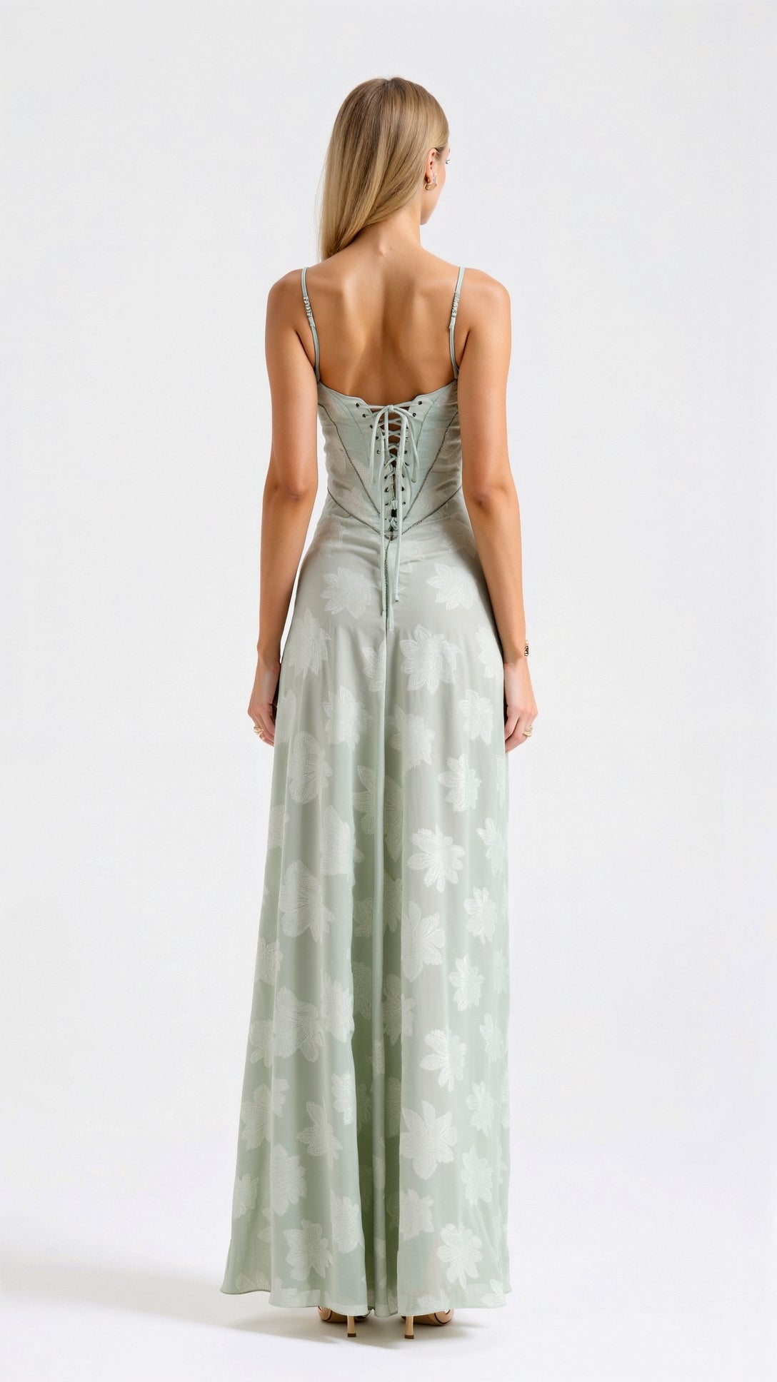 Grace | Women's slip maxi dress with spaghetti straps for weddings