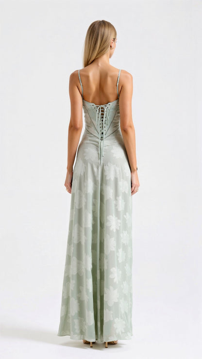 Grace | Women's slip maxi dress with spaghetti straps for weddings