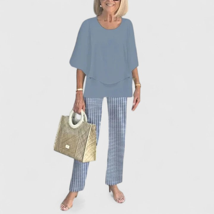 Adeline | Relaxed Flowy Top & Matching Pants Set