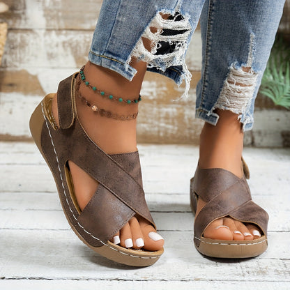Elizabeth | Women Platform Wedge Sandals with Cushioned Sole