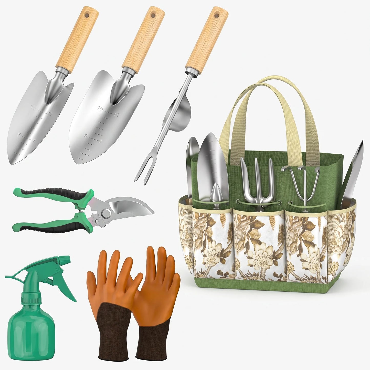Swift | Gardening Tool Set with Storage Tote Bag