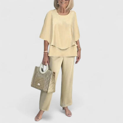 Adeline | Relaxed Flowy Top & Matching Pants Set