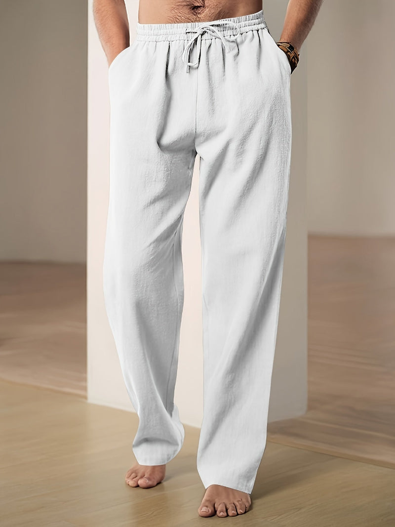 Aaron | Men’s relaxed pants with elastic waist and drawstring