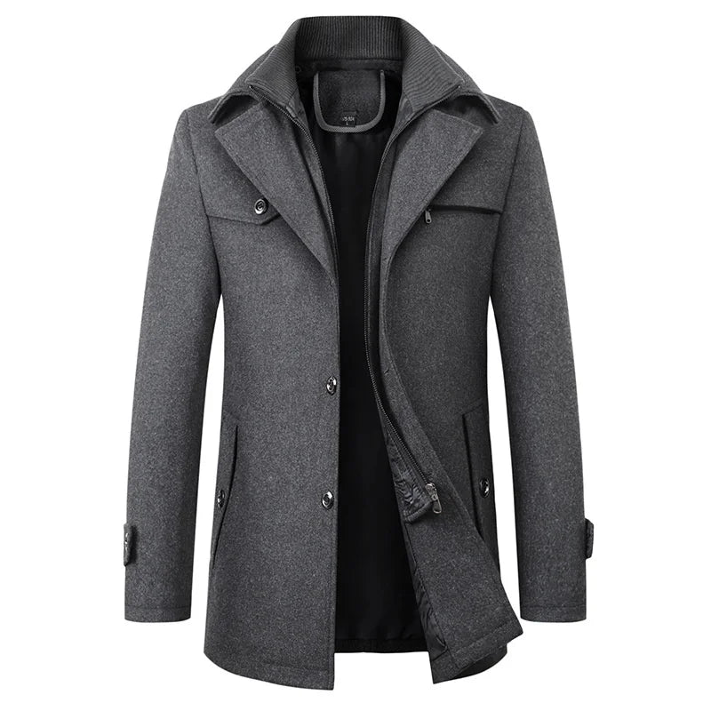 Gary | Waterproof Business Coat with Zip-Up Collar