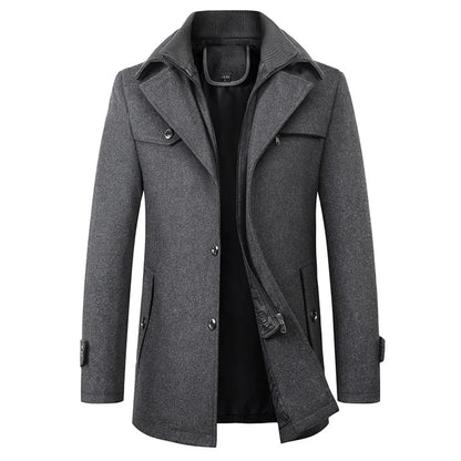 Gary | Waterproof Business Coat with Zip-Up Collar
