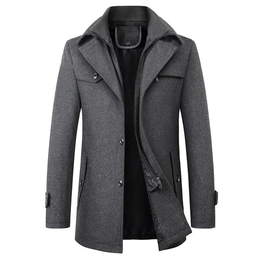 Gary | Waterproof Business Coat with Zip-Up Collar