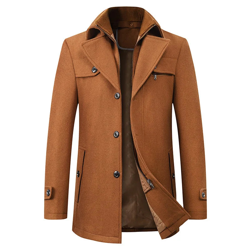 Gary | Waterproof Business Coat with Zip-Up Collar