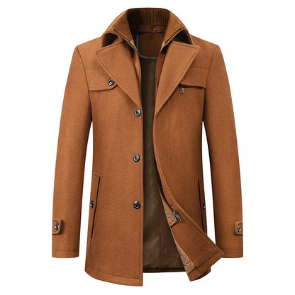 Gary | Waterproof Business Coat with Zip-Up Collar