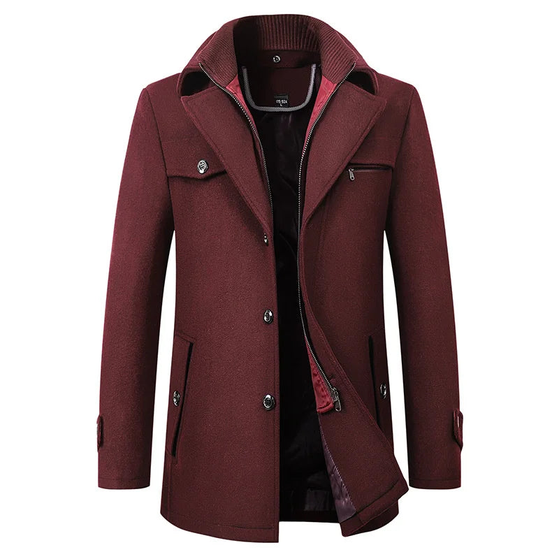 Gary | Waterproof Business Coat with Zip-Up Collar