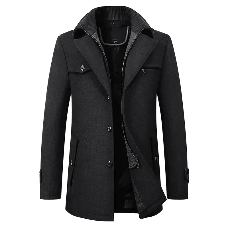 Gary | Waterproof Business Coat with Zip-Up Collar