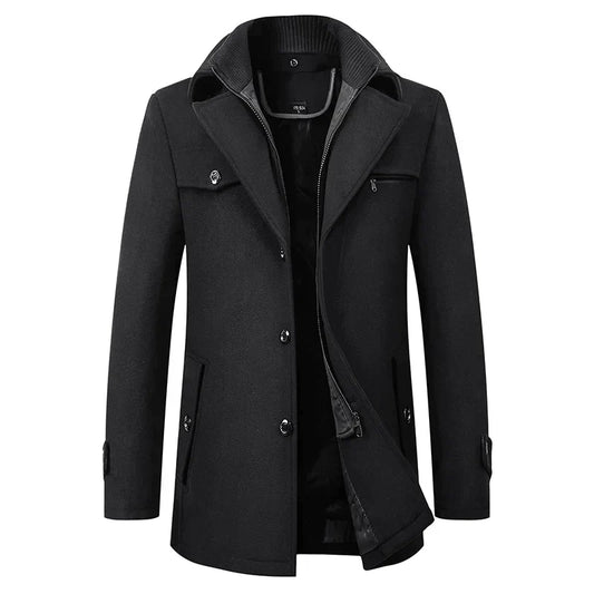 Gary | Waterproof Business Coat with Zip-Up Collar