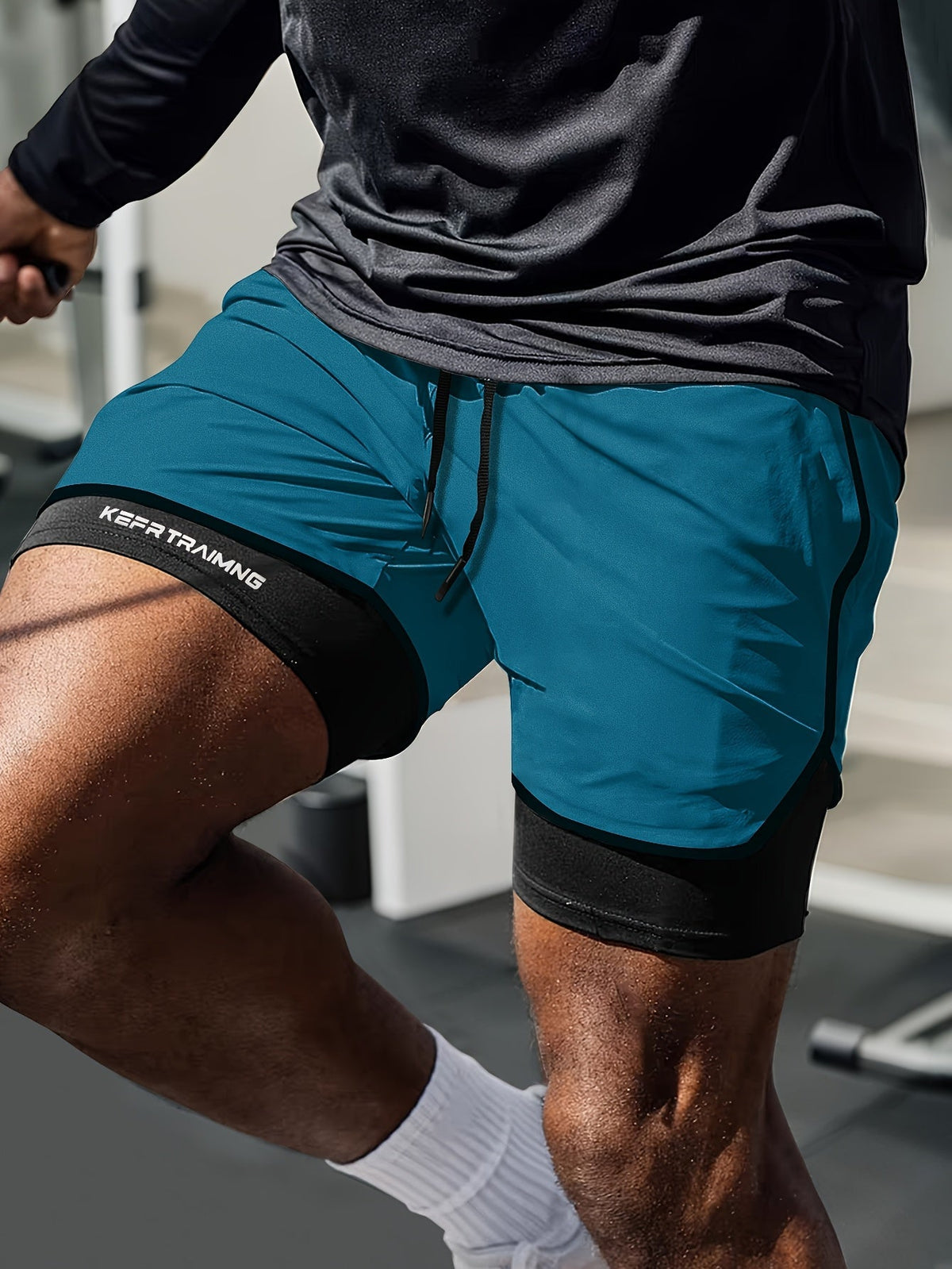 Eric | Men's Athletic Shorts with Compression Layer