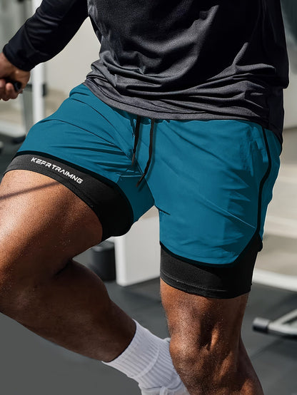 Eric | Men's Athletic Shorts with Compression Layer