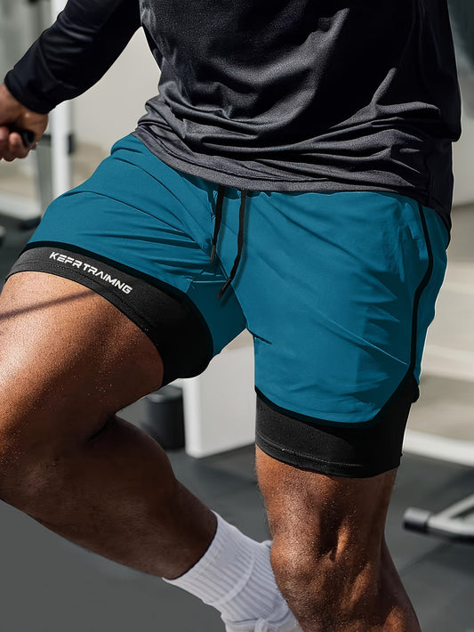 Eric | Men's Athletic Shorts with Compression Layer
