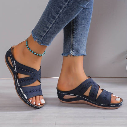 Zoey | Orthopedic Slip Resistant Sandals with Open Cut Design