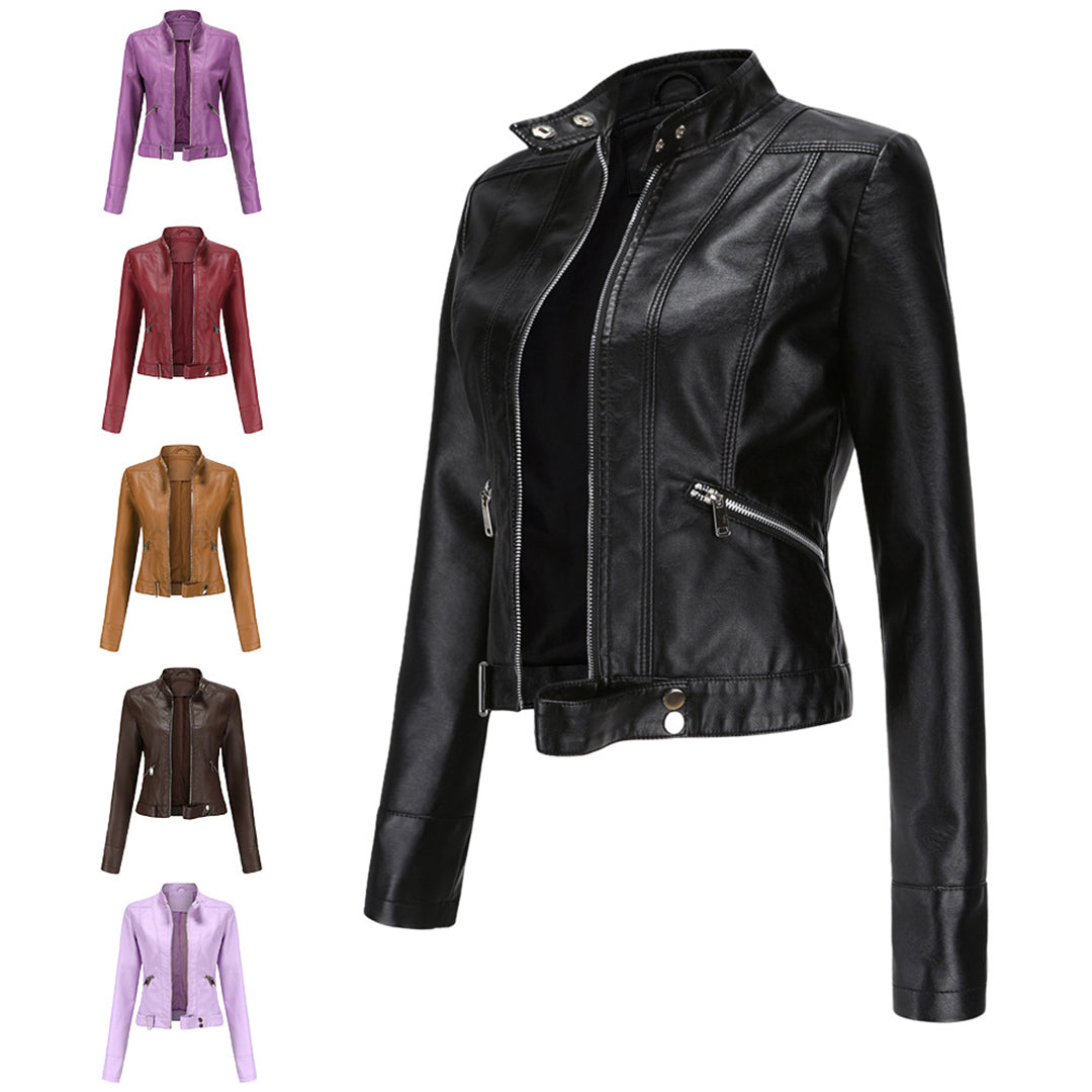 Aria | Women's Leather Jacket with Classic Design