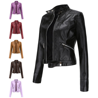 Aria | Women's Leather Jacket with Classic Design