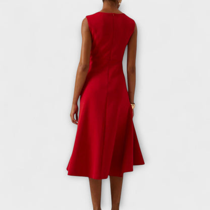 Freya | Women’s Elegant Midi Dress With Flowing Skirt
