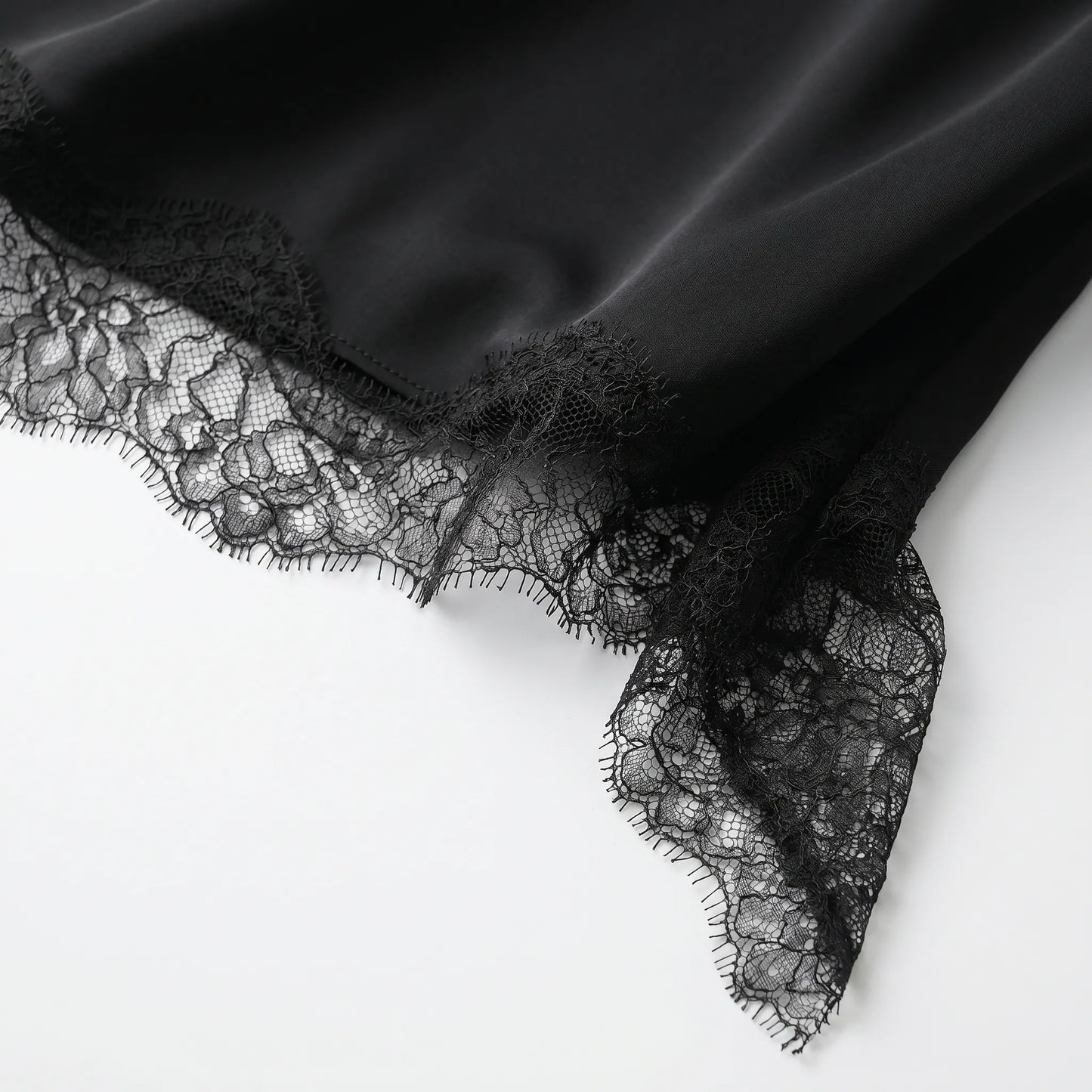 Savannah | Satin Slip Dress with Lace Details