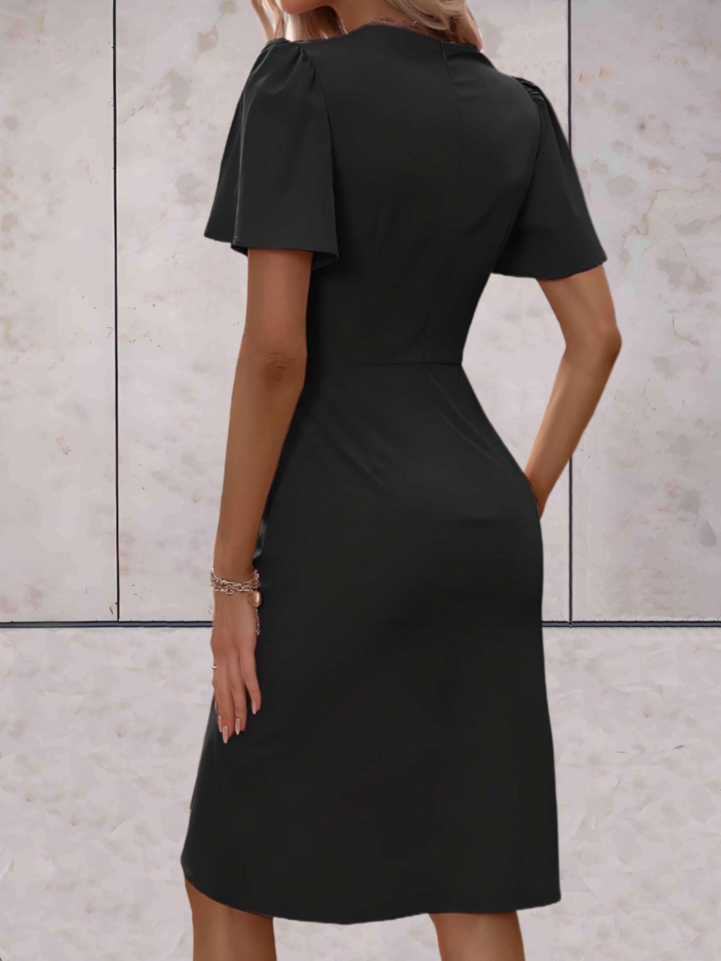 Vivienne | Women’s elegant wrap dress with V neck fit