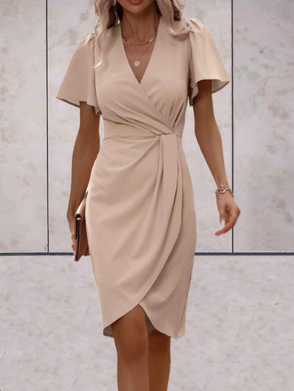 Vivienne | Women’s elegant wrap dress with V neck fit
