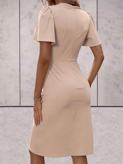 Vivienne | Women’s elegant wrap dress with V neck fit
