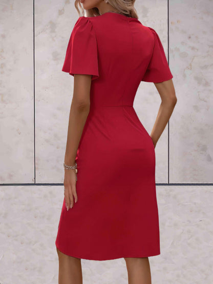 Vivienne | Women’s elegant wrap dress with V neck fit