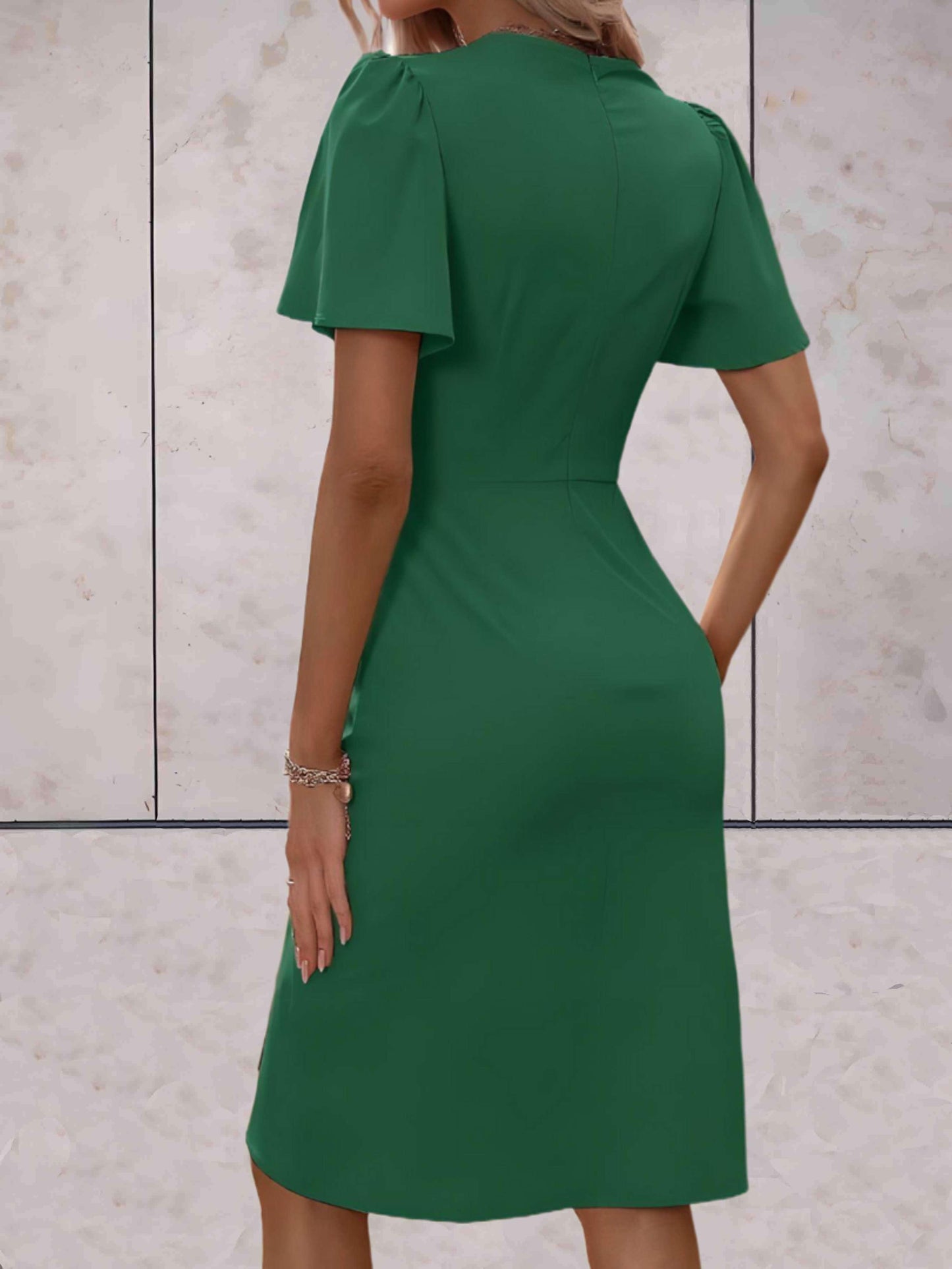 Vivienne | Women’s elegant wrap dress with V neck fit