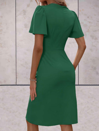 Vivienne | Women’s elegant wrap dress with V neck fit